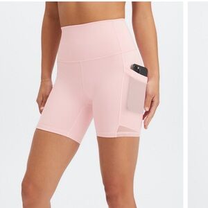 Fabletics On-The-Go PowerHold Ultra High-Waist Shorts - Pink Xsmall